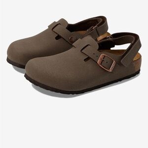 Birkenstock Kids Taupe clogs